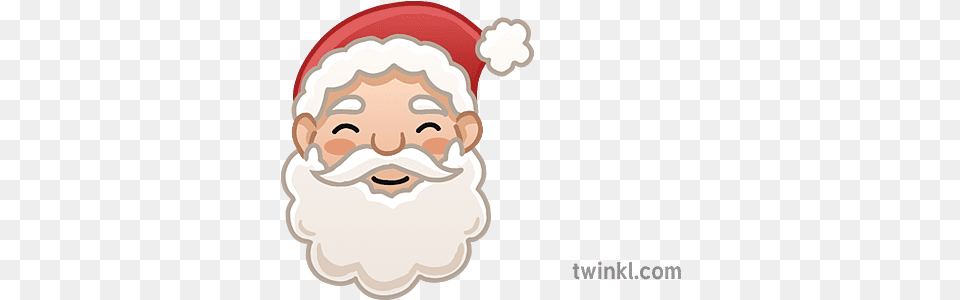 Santa Emoji Icon Xmas Phone Topics Mixed Calculations Mojimaths Santa Claus, Head, Person, Face, Baby Free Png Download