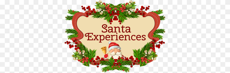 Santa Experiences Welcome To Santa And Mimi Claus Workshop, Greeting Card, Mail, Envelope, Food Free Png