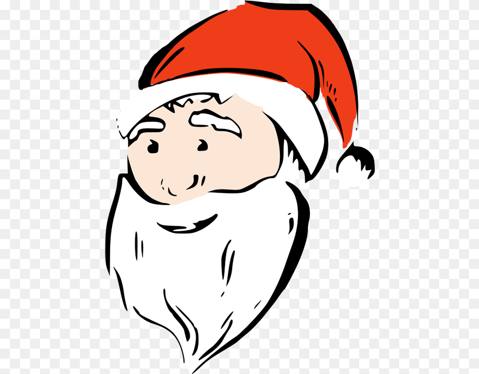 Santa Face, Baby, Person, Art, Hat Free Transparent Png