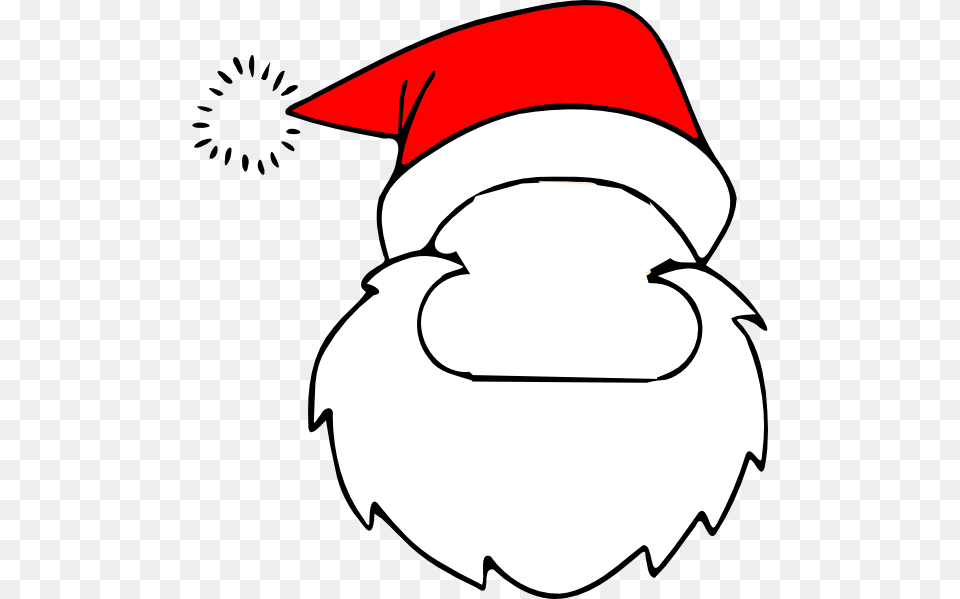Santa Face Clipart, People, Person, Stencil, Animal Png Image
