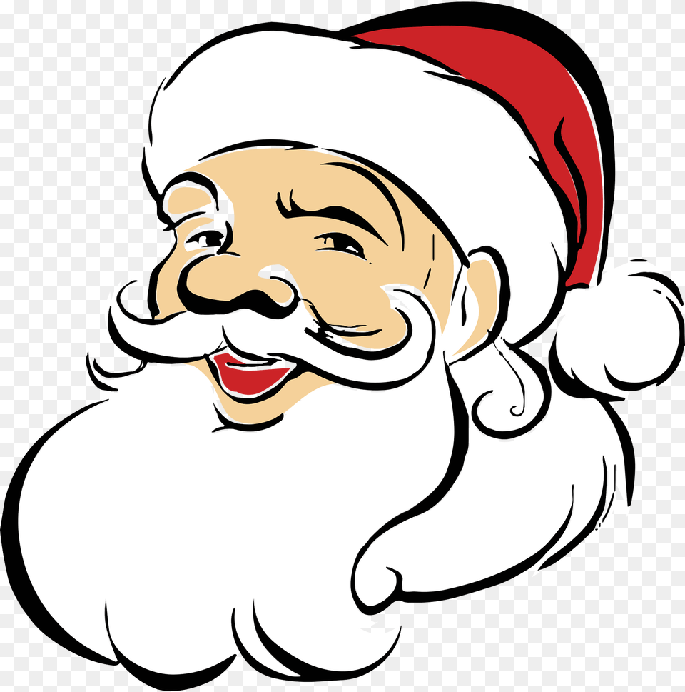 Santa Face Clipart, Baby, Head, Person, Art Free Png Download