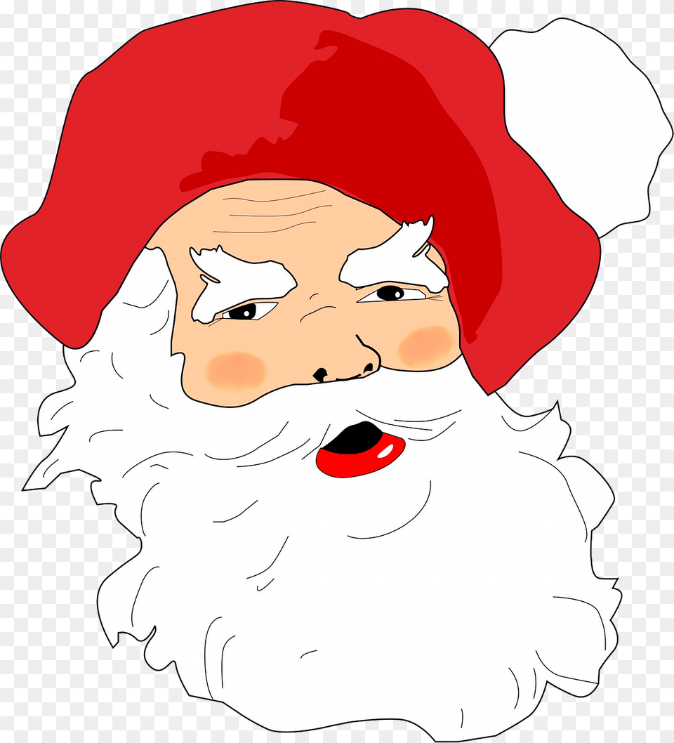 Santa Face Clipart, Clothing, Hat, Cap, Baby Free Transparent Png