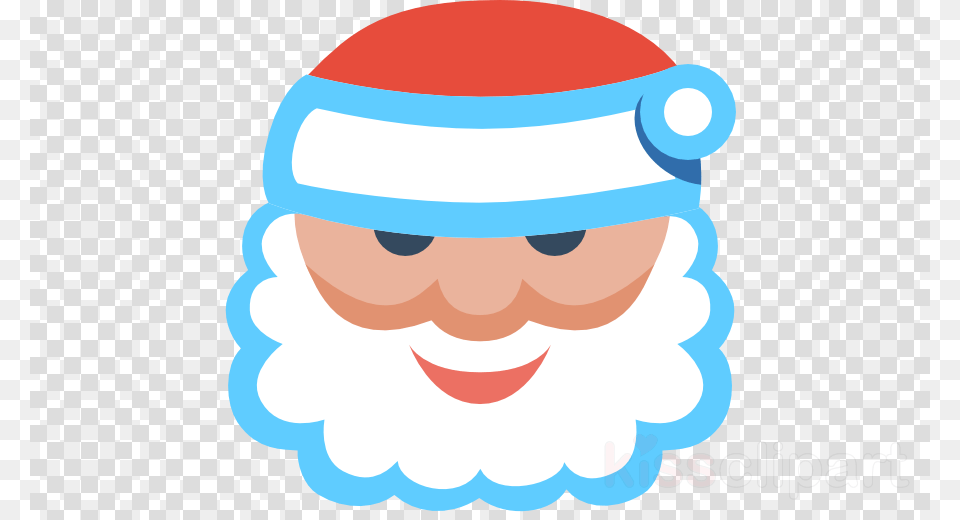 Santa Face Clipart Santa Claus Clip Art, Leisure Activities, Person, Sport, Swimming Free Png Download