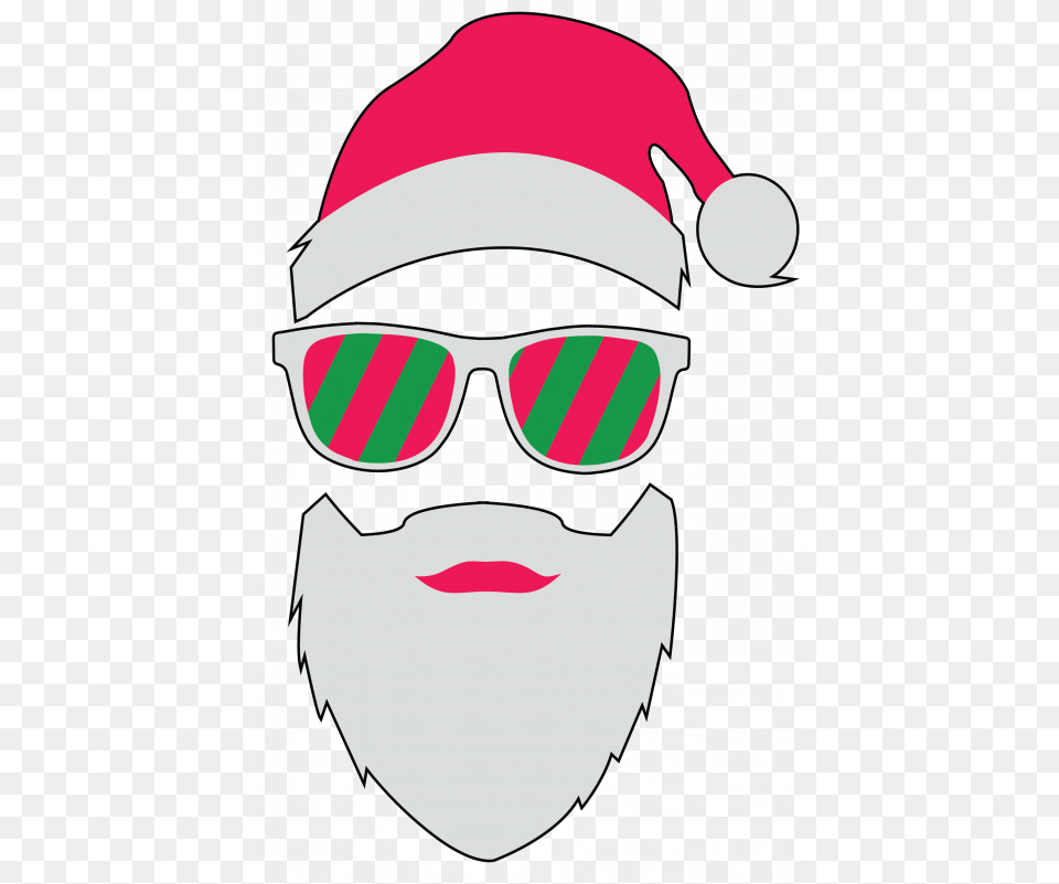 Santa Face With Glasses, Accessories, Baby, Person, Sunglasses Png
