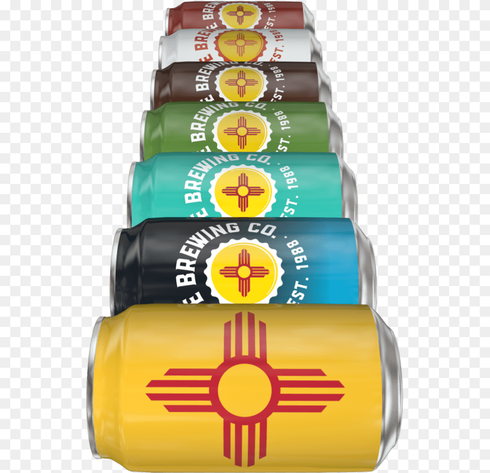Santa Fe Brewing Cans Cylinder, Tin, Can Png Image