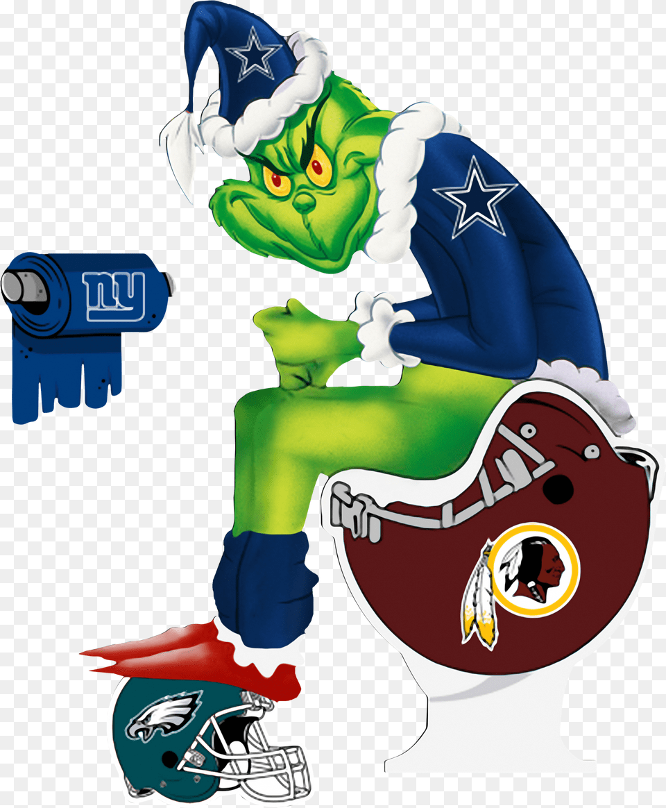 Santa Grinch Dallas Cowboys Toilet Christmas Shirt Grinch Dallas Cowboys Shirt Png