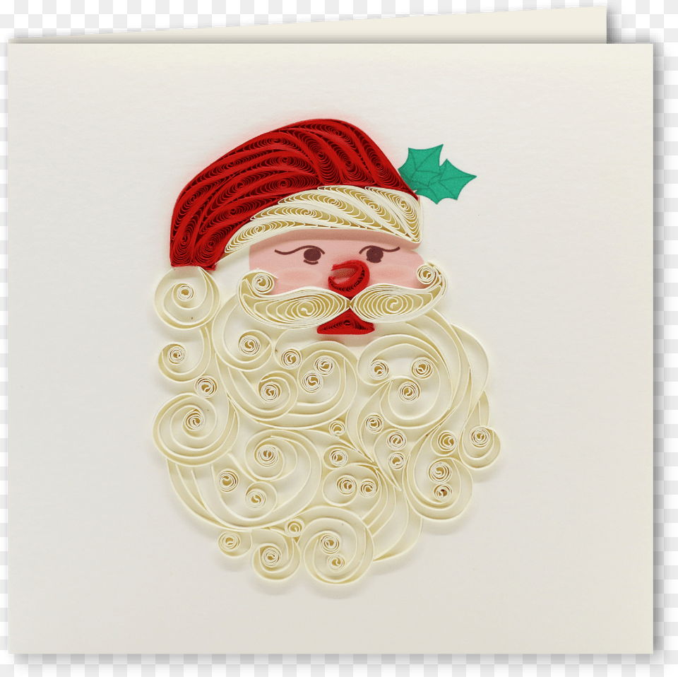 Santa Handmade Greeting Quilling Paper Craft Card Illustration, Envelope, Greeting Card, Mail, Baby Png Image