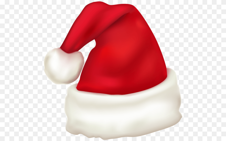 Santa Hat, Cream, Dessert, Food, Icing Free Png Download