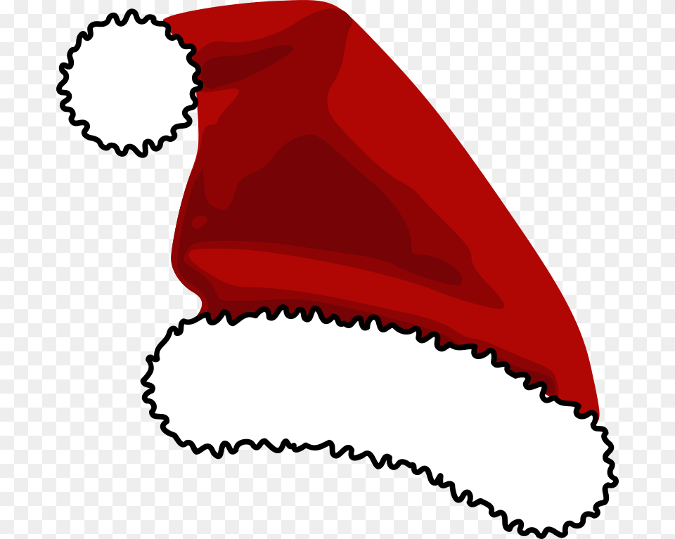 Santa Hat Clipart Christmas Clip Art Santa, Food, Meal, Cap, Clothing Free Png Download