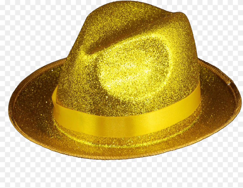 Santa Hat Clipart Gold Santa Hat Gold Cowboy Hat Hat With A Golden Ribbon, Clothing Free Png