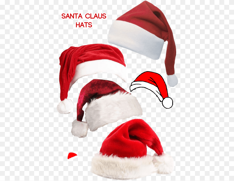 Santa Hat Download Santa Hat, Clothing, Toy, Plush, Cap Png