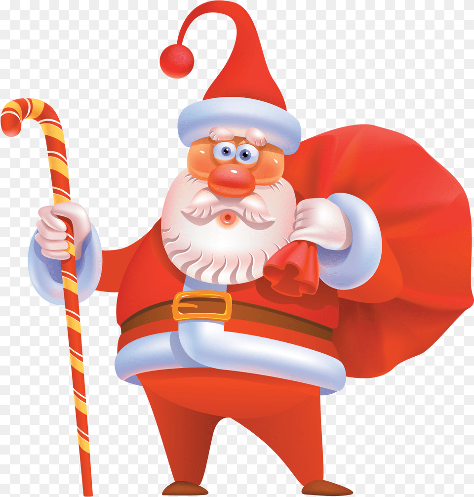 Santa Hat Hd Cartoon Claus Clipart Christmas, Elf, Field Hockey, Field Hockey Stick, Sport Png Image
