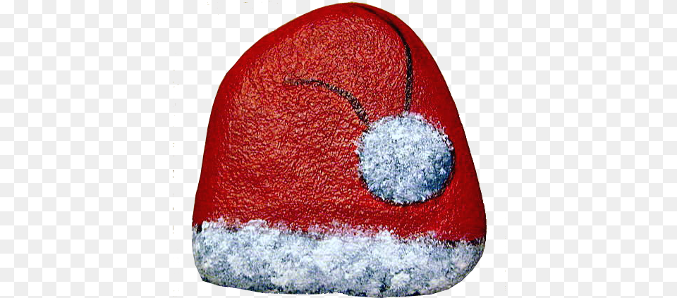Santa Hat Painting Diy Rock Painting For Christmas, Accessories, Ball, Rugby, Rugby Ball Free Transparent Png