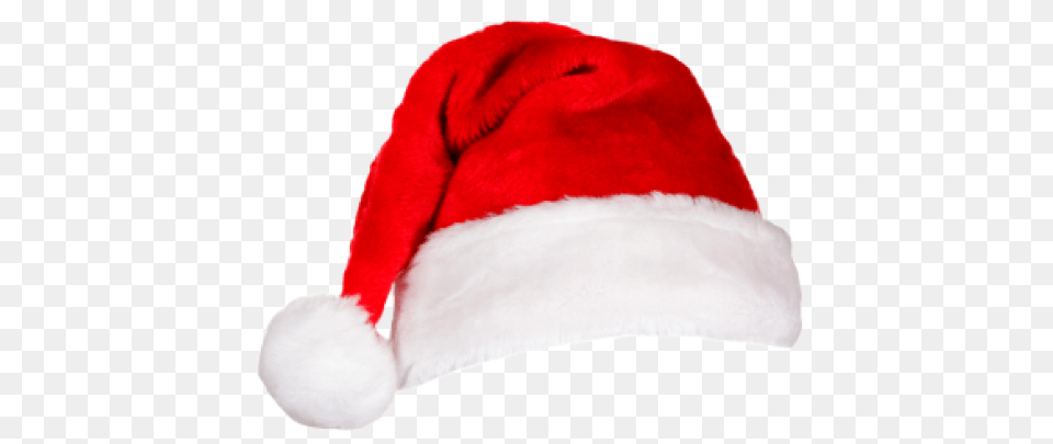 Santa Hat Render Christmas Hat, Cap, Clothing, Hoodie, Knitwear Png Image