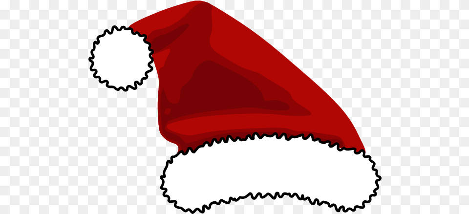 Santa Hat Template Coloring Pages Christmas Hat Cut Out, Cap, Food, Meal, Dish Free Png Download