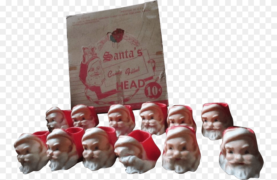 Santa Head, Figurine, Baby, Person, Face Free Png