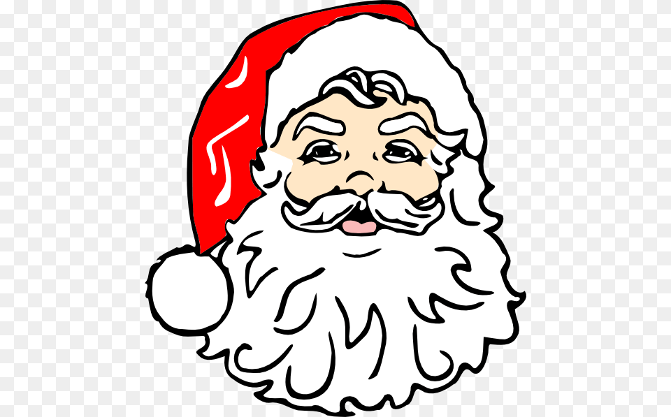 Santa Head Transparent Background, Clothing, Hat, Baby, Person Free Png Download