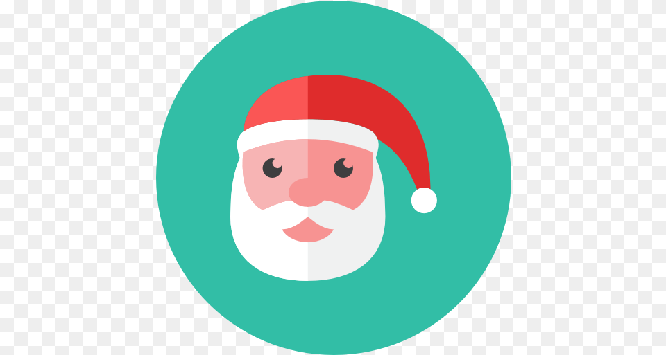 Santa Icon Kameleon Iconset Webalys Christmas Round Icon, People, Person, Elf, Photography Free Png Download