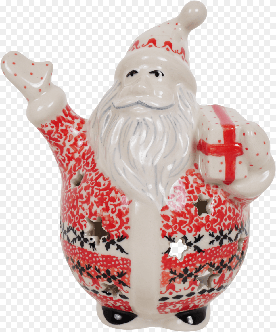 Santa Luminary Santa Claus, Art, Cookware, Porcelain, Pot Png Image