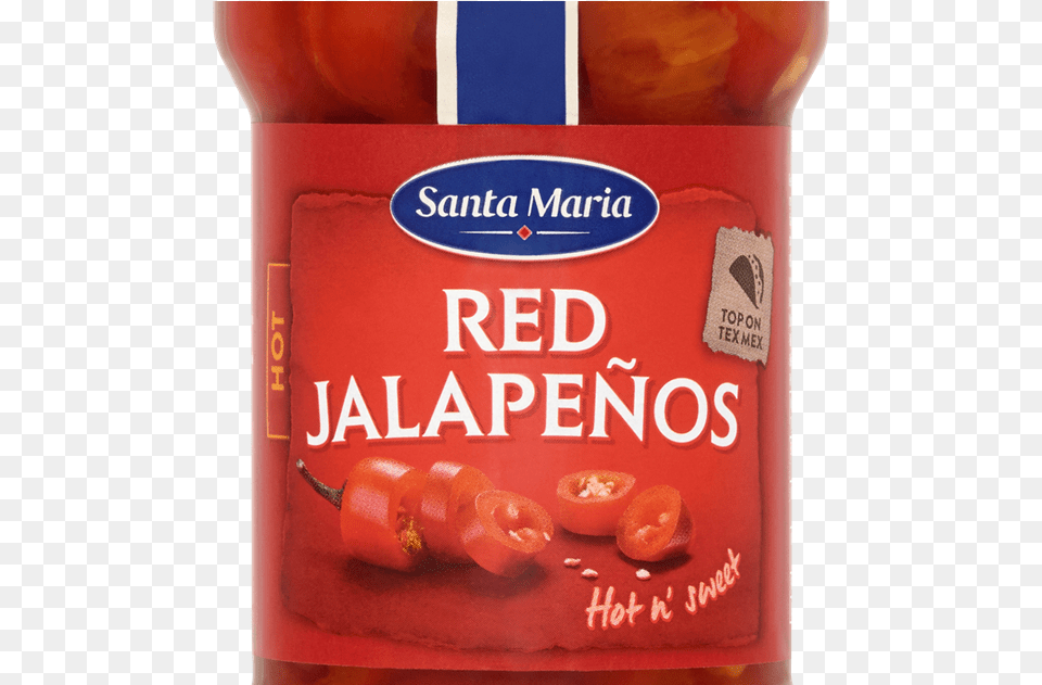 Santa Maria Mexican Red Jalapenos Hot, Food, Ketchup, Can, Tin Png