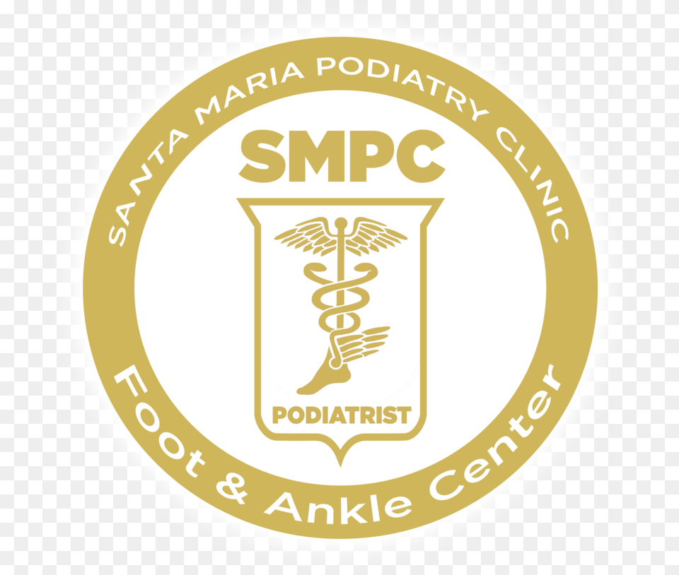 Santa Maria Podiatry Clinic Dinuba Foot And Ankle Center Emblem, Logo, Badge, Symbol, Gold Free Png Download