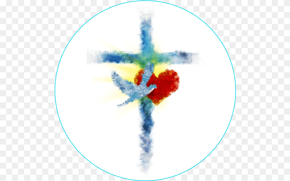 Santa Monica Ca Cross Heart Dove, Symbol, Disk, Outdoors Png