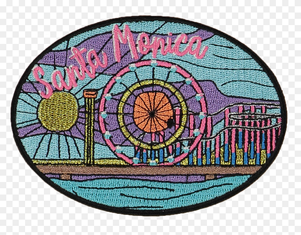 Santa Monica Sticker Patch Free Png Download