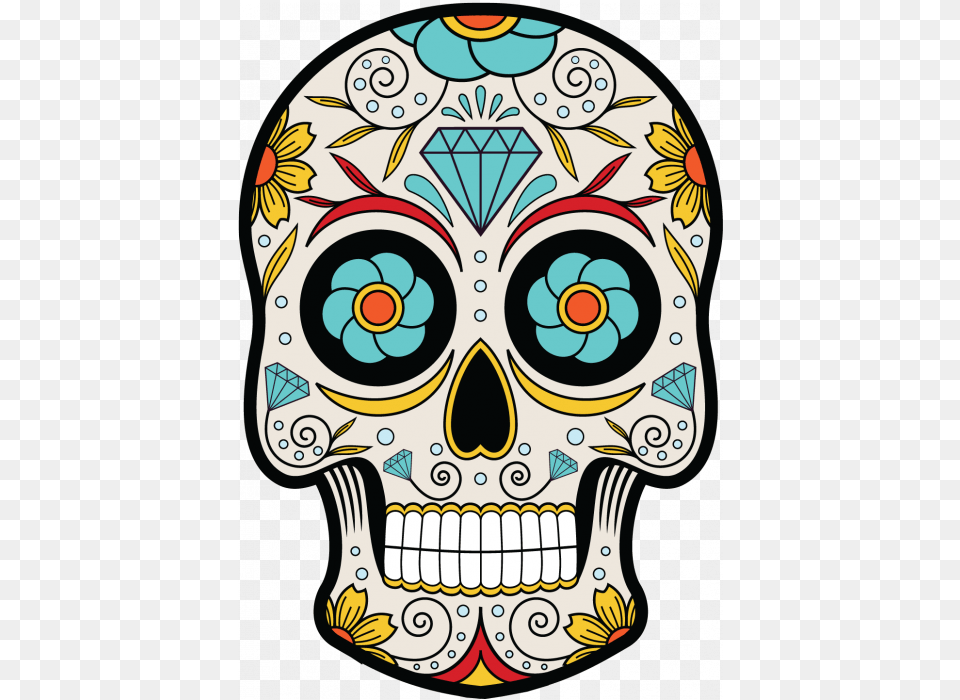 Santa Muerte Dessin Tete De Mort Calavera, Art, Drawing, Pattern, Animal Free Transparent Png