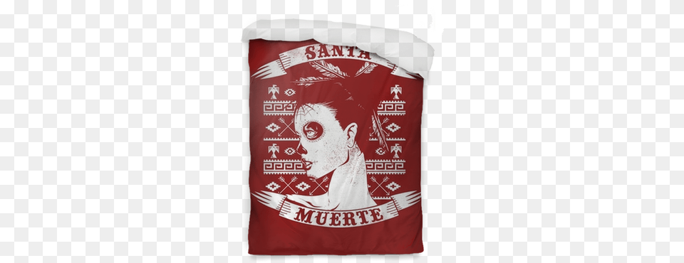 Santa Muerte Tshirt, Cushion, Home Decor, Powder, Flour Free Png Download