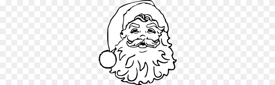 Santa No Color Clip Art, Baby, Person, Clothing, Hat Free Transparent Png