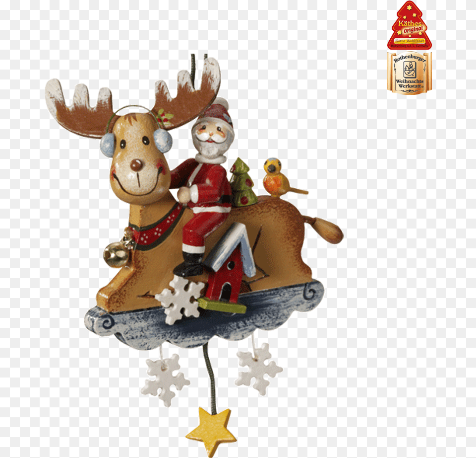 Santa On Reindeer Reindeer, Sweets, Food, Cookie, Baby Png Image