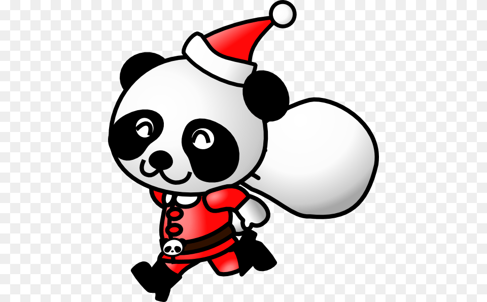 Santa Pandas Clipart Santa Pandas Clip Art Images, Baby, Person, Mascot Png
