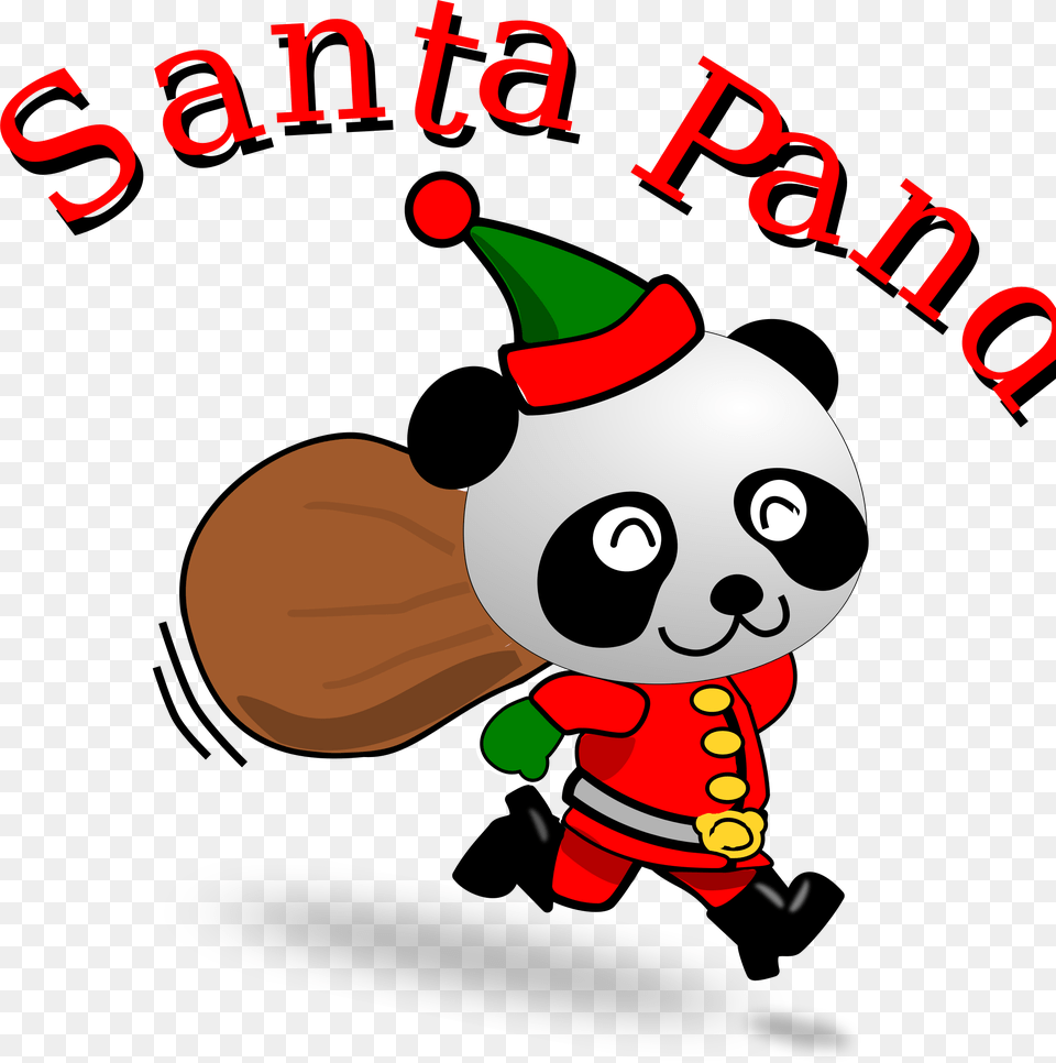 Santa Pandas Clipart Santa Pandas Clip Art Images, Nature, Outdoors, Snow, Snowman Free Png Download