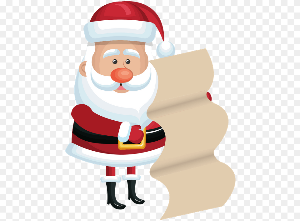 Santa Planning For The Holidays Santa Claus Agarrando Cartas, Nature, Outdoors, Snow, Snowman Png