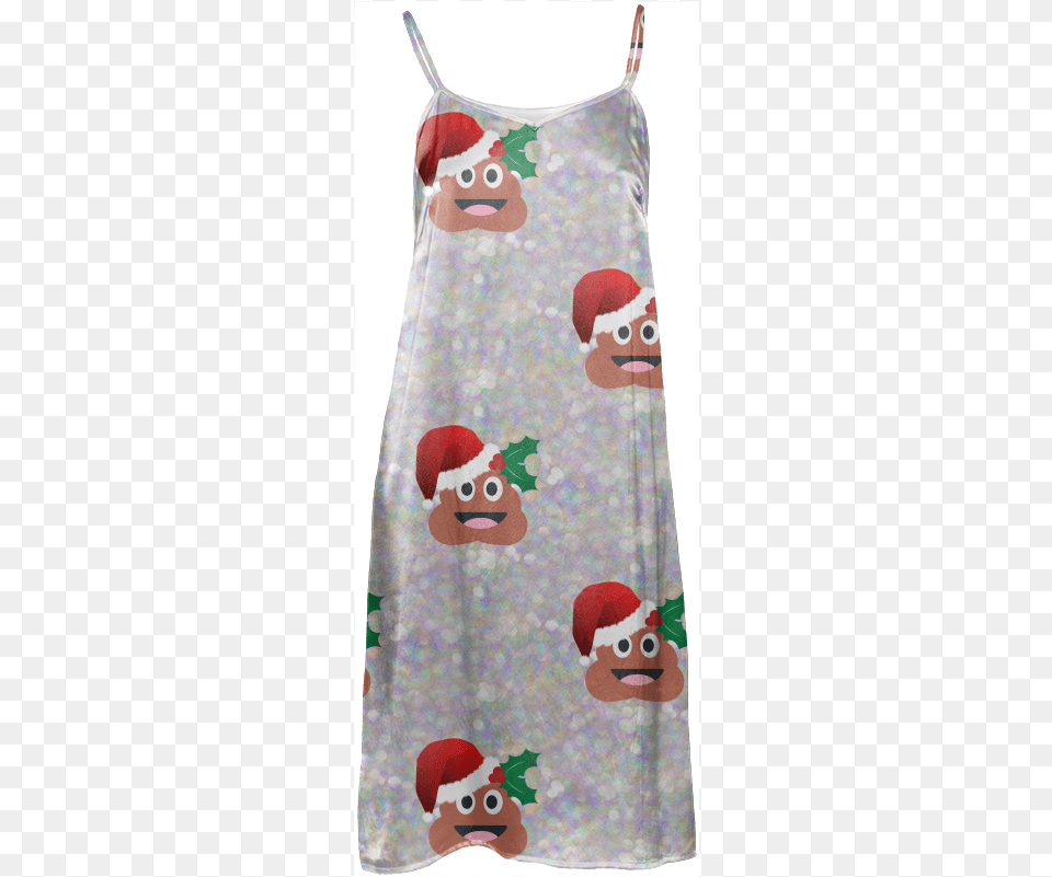 Santa Poop Emoji Slip Dress 114 Cafepress Santa Christmas Poop Emoji Iphone 6 Tough, Applique, Clothing, Pattern, Home Decor Png Image