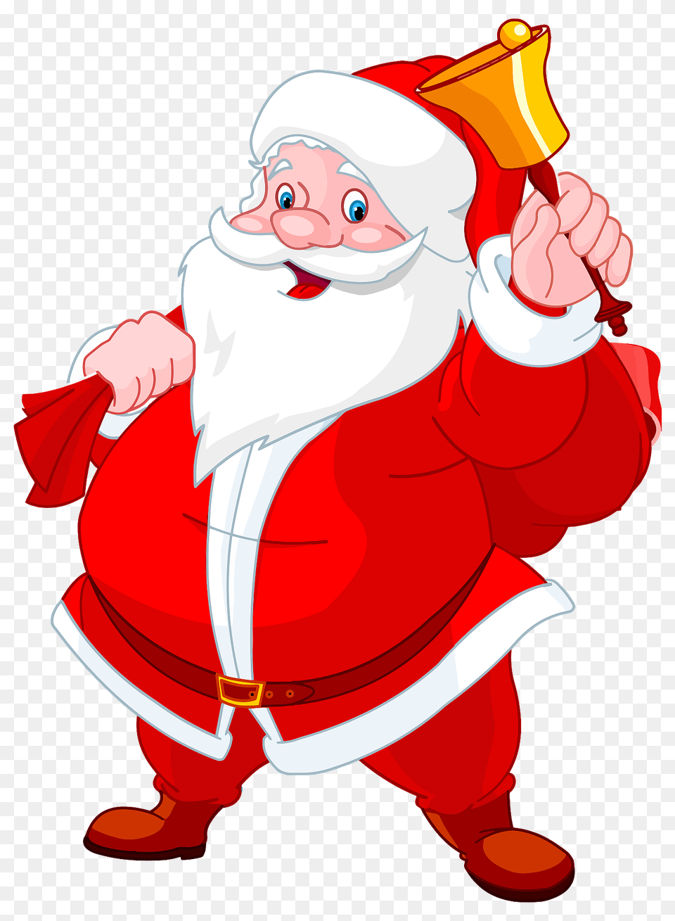 Santa Ringing A Bell Clipart, Elf, Baby, Person Free Transparent Png