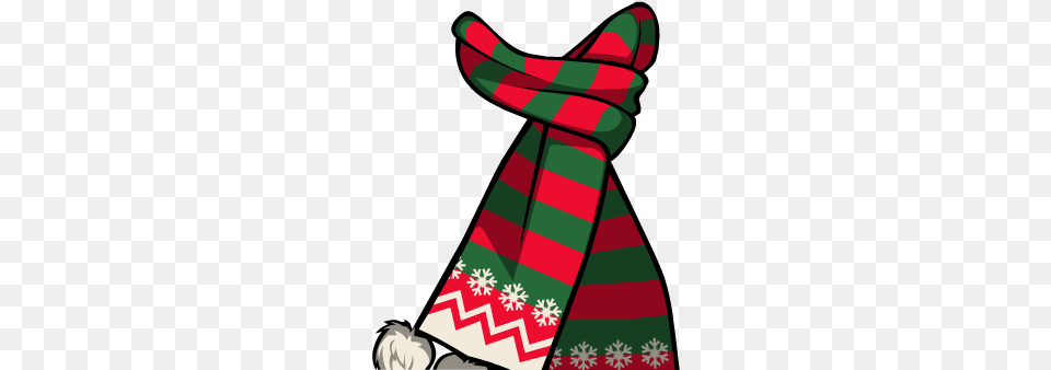 Santa Scarf Female Santa Claus, Clothing, Stole, Dynamite, Weapon Free Png Download
