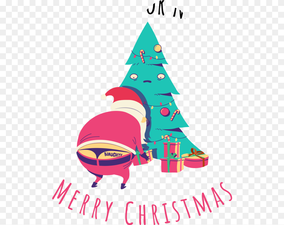 Santa Sexy Naughty Christmas Tree, Art, Baby, Graphics, Person Free Transparent Png