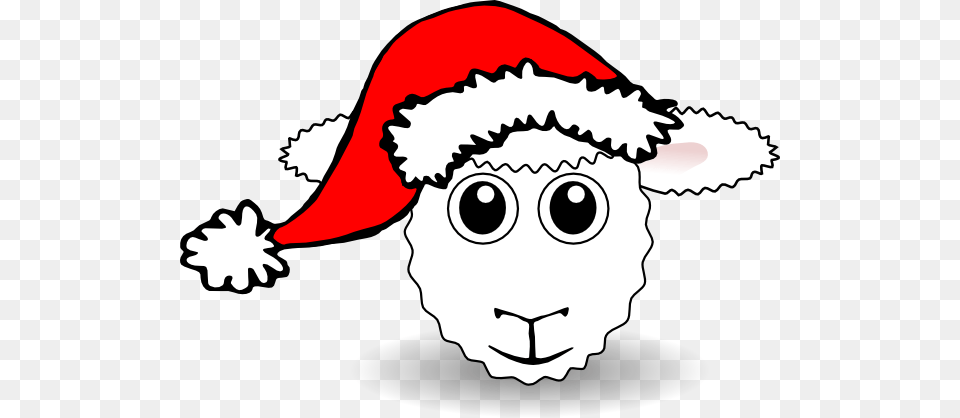 Santa Sheep Clip Arts Download, Face, Head, Person, Baby Free Transparent Png