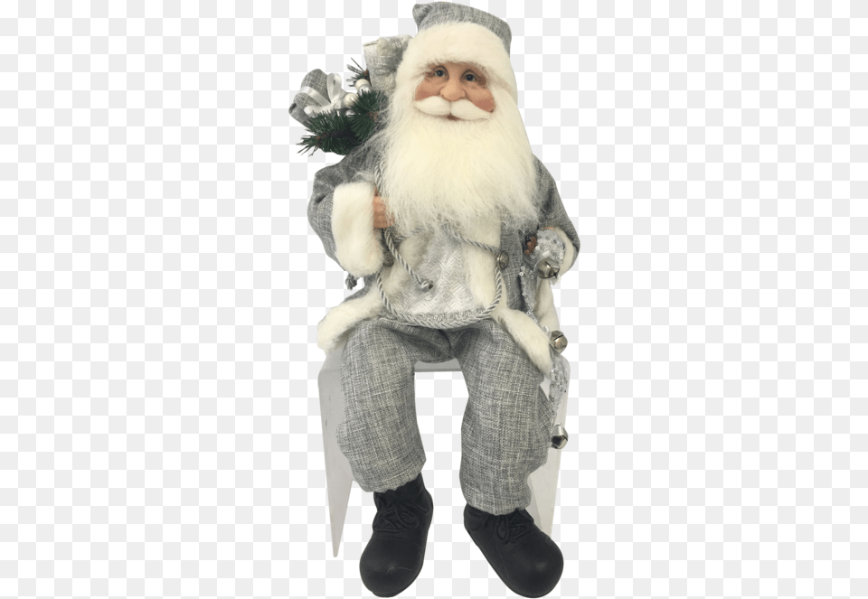 Santa Sitting, Baby, Person, Beard, Face Free Png Download