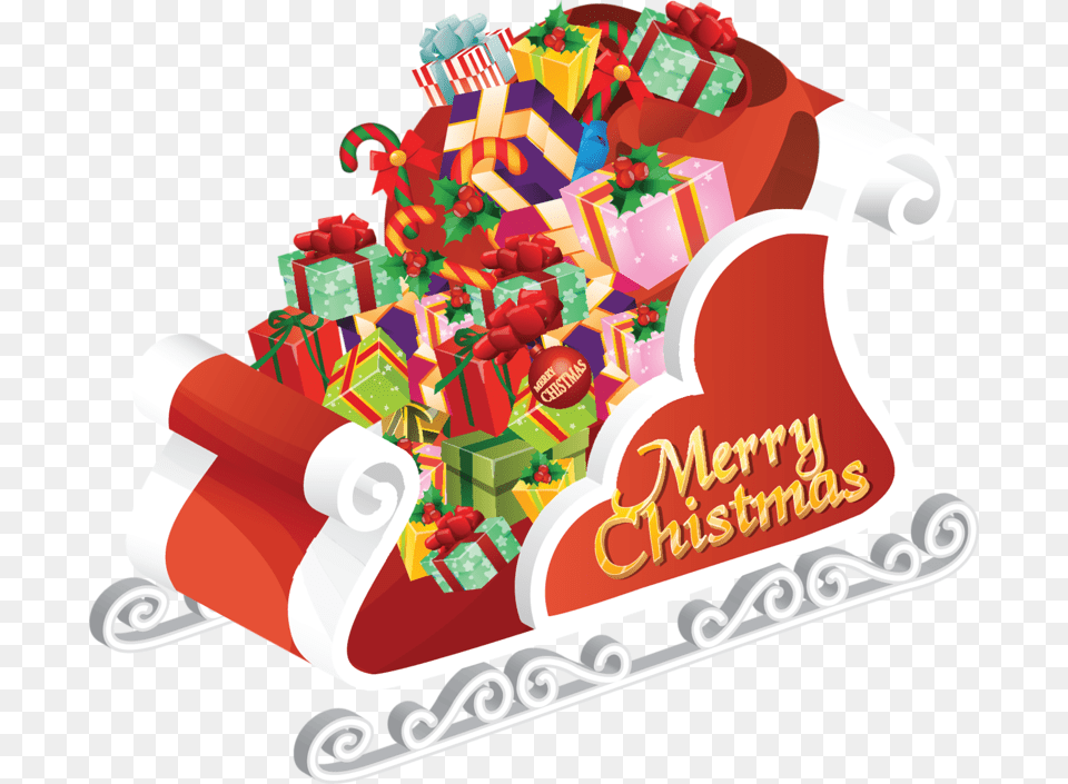 Santa Sleigh, Food, Sweets, Dynamite, Weapon Free Png Download