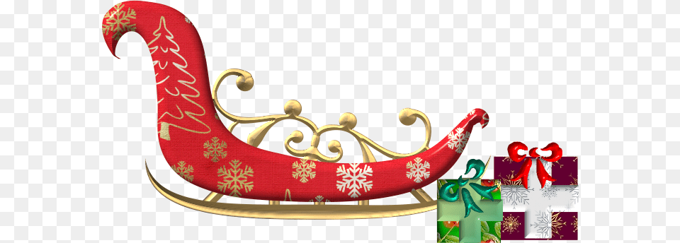 Santa Sleigh, Furniture, Smoke Pipe Free Transparent Png