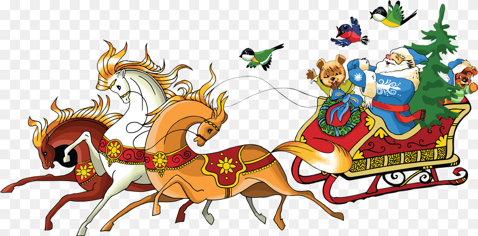 Santa Sleigh, Book, Comics, Publication, Person Free Png