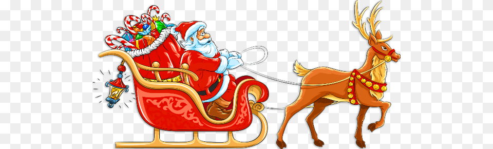 Santa Sleigh Png