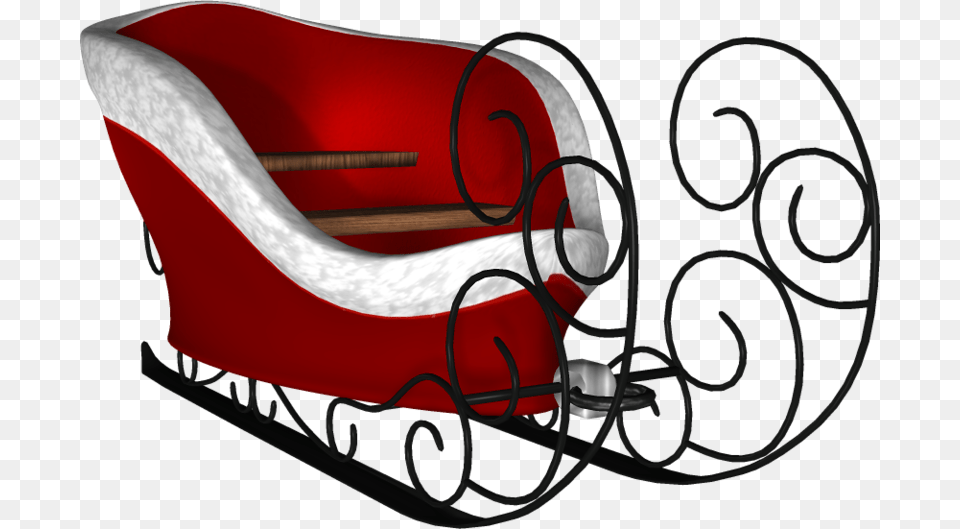 Santa Sleigh, Furniture, Couch, Dynamite, Weapon Png Image
