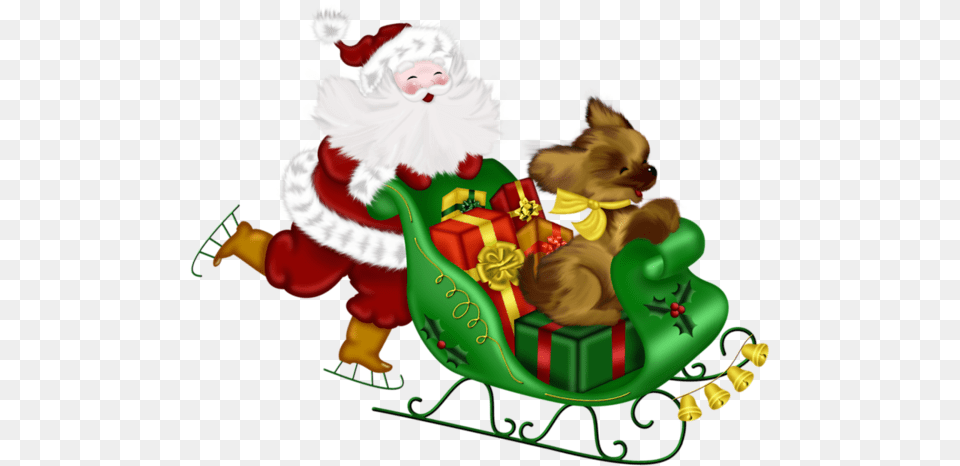 Santa Sleigh, Baby, Person, Face, Head Free Transparent Png