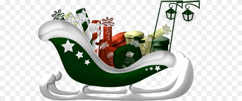 Santa Sleigh, Birthday Cake, Cake, Cream, Dessert Png Image