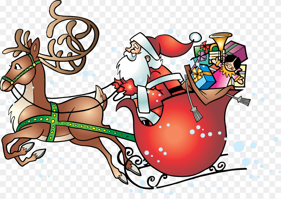 Santa Sleigh, Book, Comics, Publication, Face Free Transparent Png