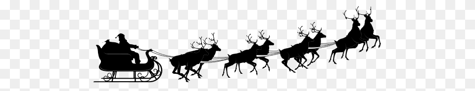 Santa Sleigh, Outdoors, Person, Animal, Nature Png