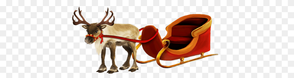 Santa Sleigh, Sled Png